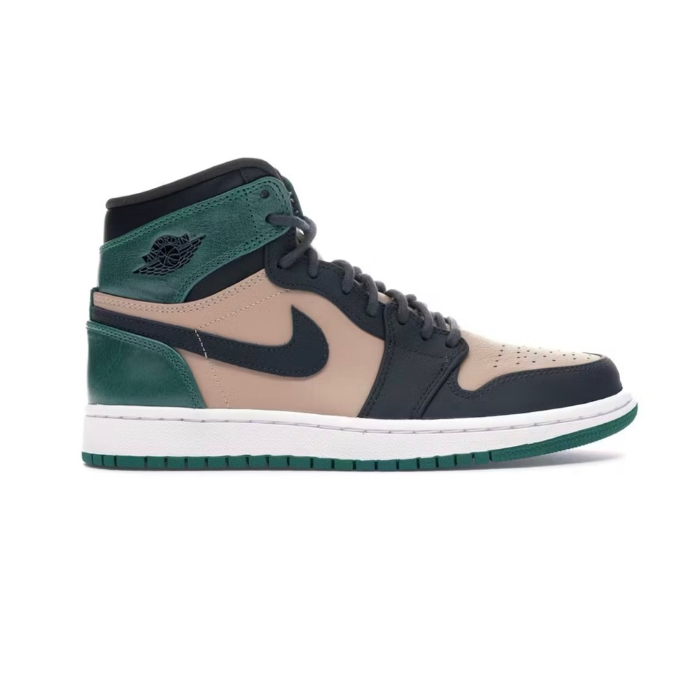 Jordan 1 Retro High Bio Beige Anthracite Mystic Green Women’s 9